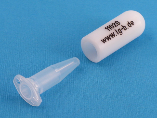 Bild 2: Adapter für 1 Beckman Polyallomer Microfuge Röhrchen 1,5 ml (#11020) vergrößern ...