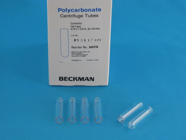 Bild 1: Polycarbonat Röhrchen 0,5 ml (#343776) vergrößern ...