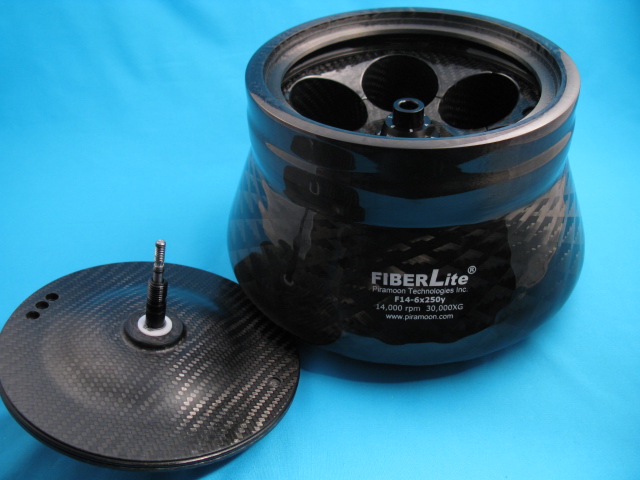 enlarge picture 2: Fixed Angle rotor Fiberlite F14B-6x250y out of Carbon fiber (#096-062038) ...