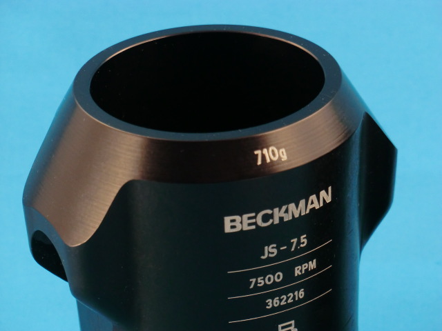 Bild 2: Gehänge (362216) in Beckman Schwenkbecherrotor JS-7.5 für 250 ml Flaschen 62x136 mm (#10027) vergrößern ...